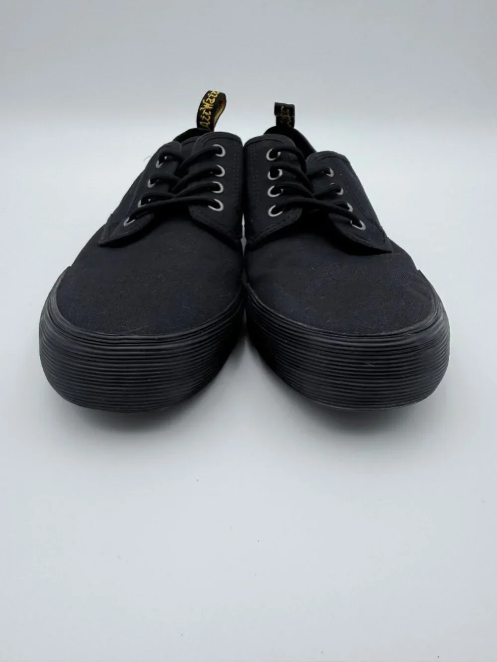 Dr. Martens Pressler Mens Black Canvas Sneakers Size 9 US Lace-Up Casual Shoes